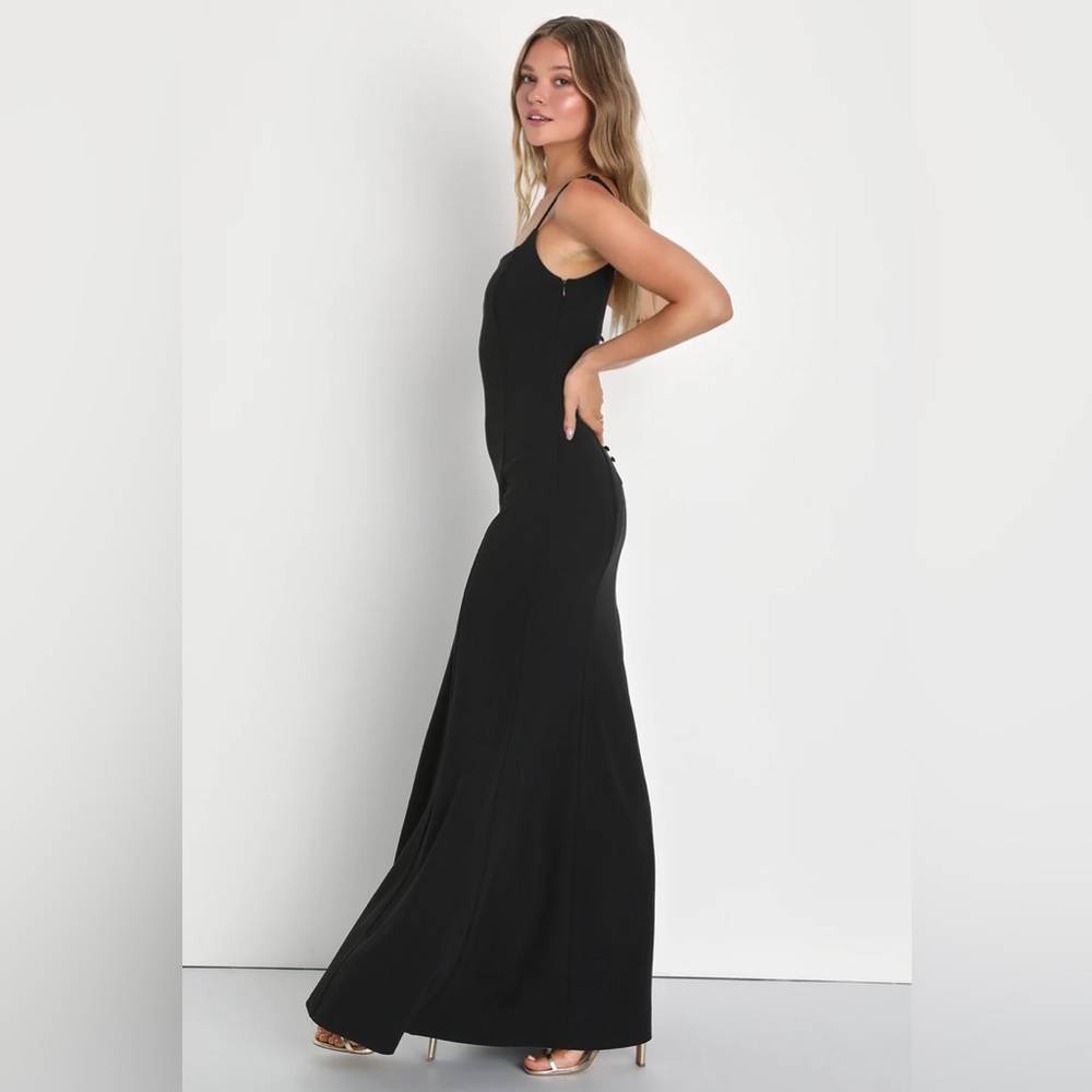 Lulus Elegant Black Evening Gown - Picture 4 of 12